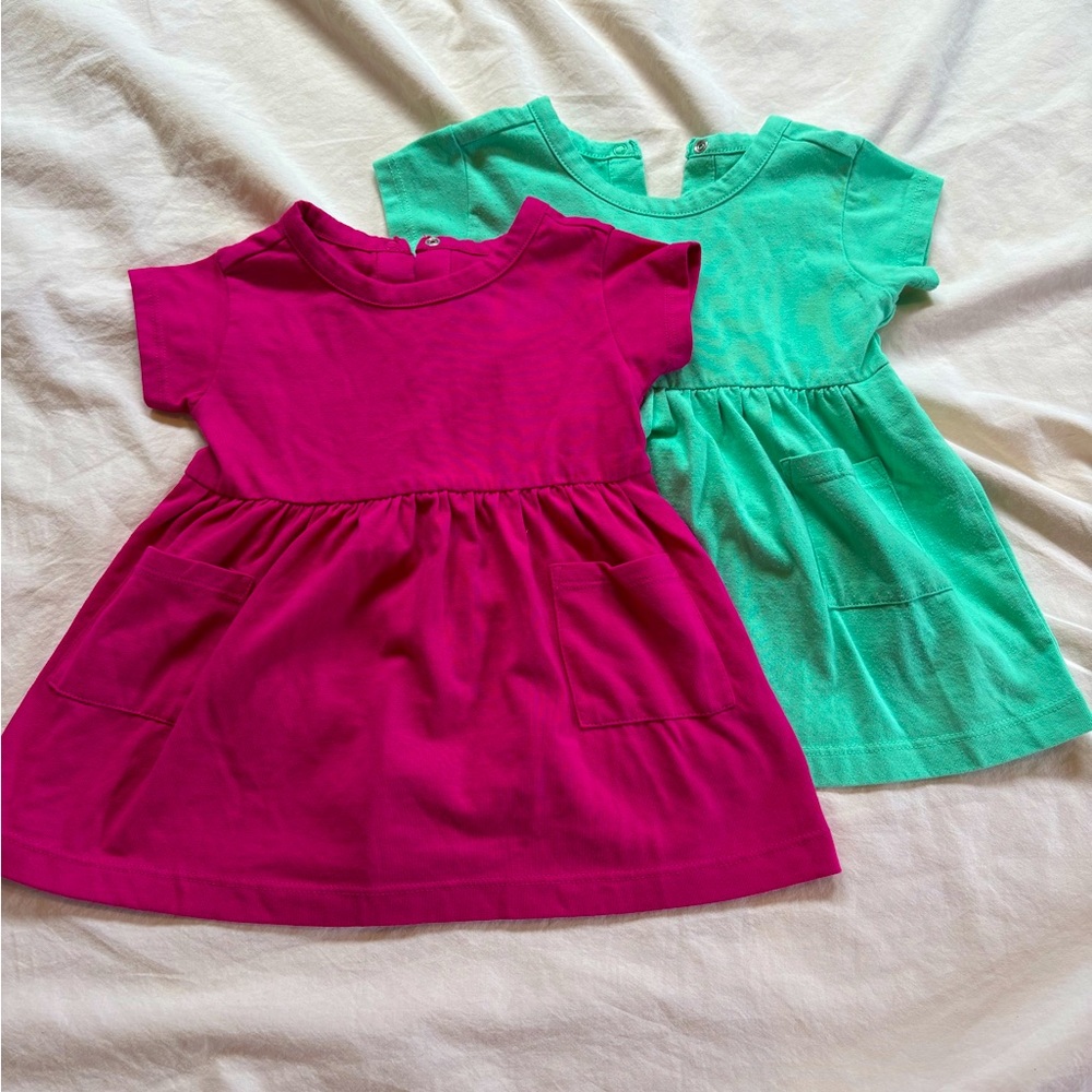 Primary Short Sleeve Baby Dresses 6-12 months